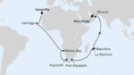 Von Abu Dhabi über Afrika nach Teneriffa