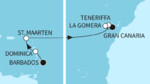 13 Nächte - Transatlantik - ab Bridgetown/bis Las Palmas