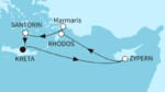 7 Nächte - Östliches Mittelmeer mit Rhodos - ab/bis Heraklion