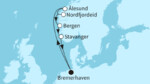 7 Nächte - Norwegens Fjordwelten - ab/bis Bremerhaven