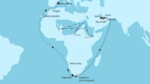 44 Nächte - Weltentdecker-Route - ab Doha/bis Palma