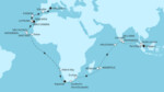 52 Nächte - Große Weltentdecker-Route - ab Palma/bis Singapur