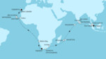 45 Nächte - Weltentdecker-Route - ab Las Palmas/bis Singapur