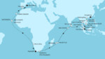 57 Nächte - Große Weltentdecker-Route - ab Hongkong/bis Palma
