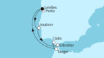 7 Nächte - Sommerzeit an der Westküste mit Cádiz - ab/bis Leixoes (Porto)